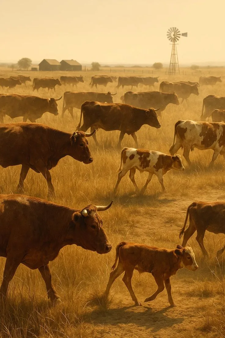 Cattle in a pasture